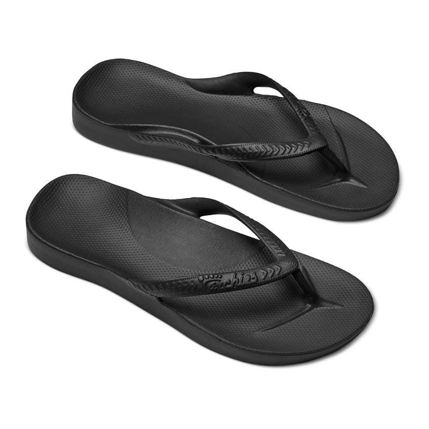 Archies | Arch Support Flip Flop Crystal Black