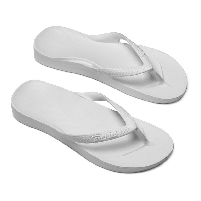 Archies Flip-Flops in White - Chiro1Source