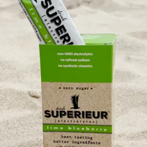 Superieur Electrolyte Drink Mix - Lime Blueberry (Box of 14 Packets)