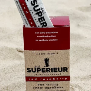 Superieur Electrolyte Drink Mix - Red Raspberry (Box of 14 Packets)