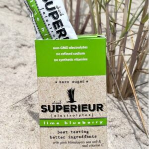 Superieur Electrolyte Drink Mix - Lime Blueberry (Box of 14 Packets)