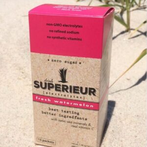 Superieur Electrolyte Drink Mix - Watermelon (Box of 14 Packets)