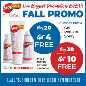 Stopain Clinical Topical Analgesic Fall Promo - 24 Tubes, 24 Spray